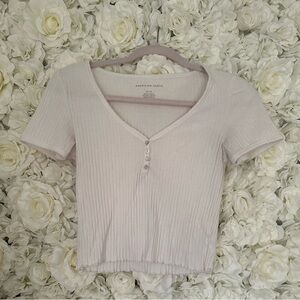 American Eagle cropped tee
